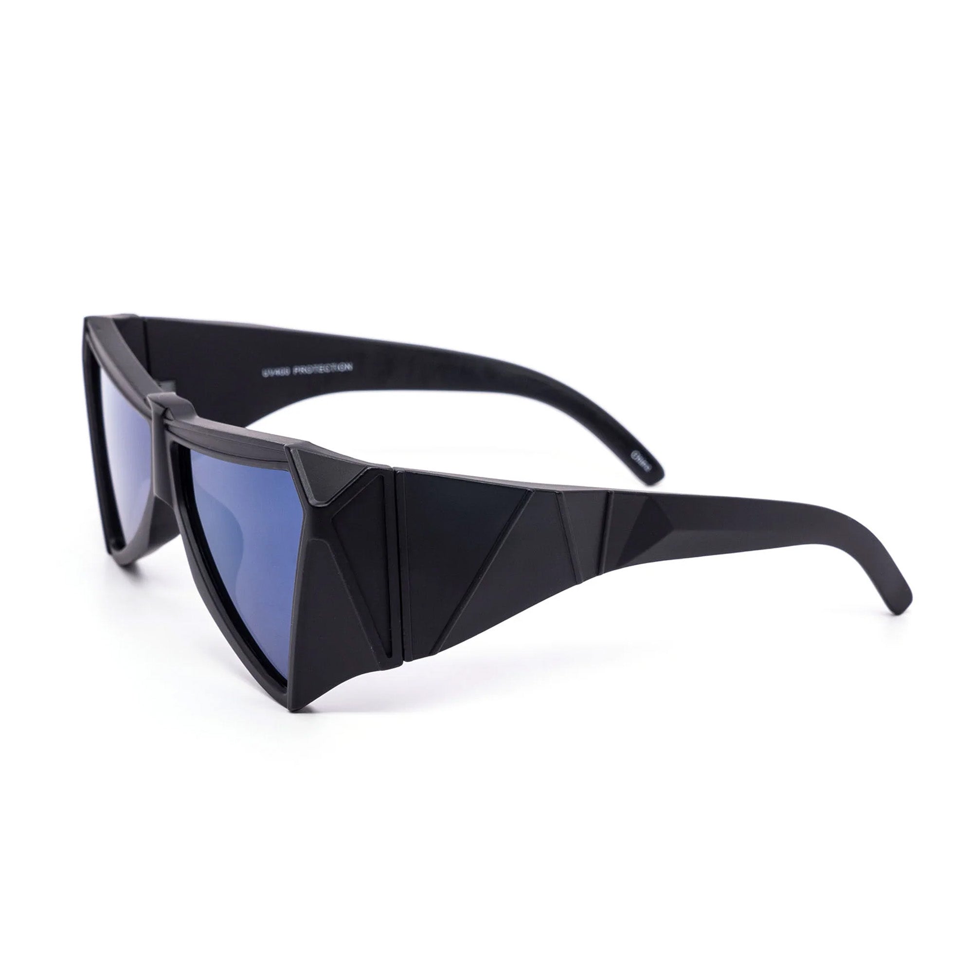 Triangle Geometric Black Sunglasses